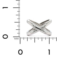 Sterling Silver X Ring