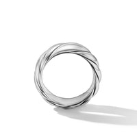 Sculpted Cable Band Ring in Sterling Silver