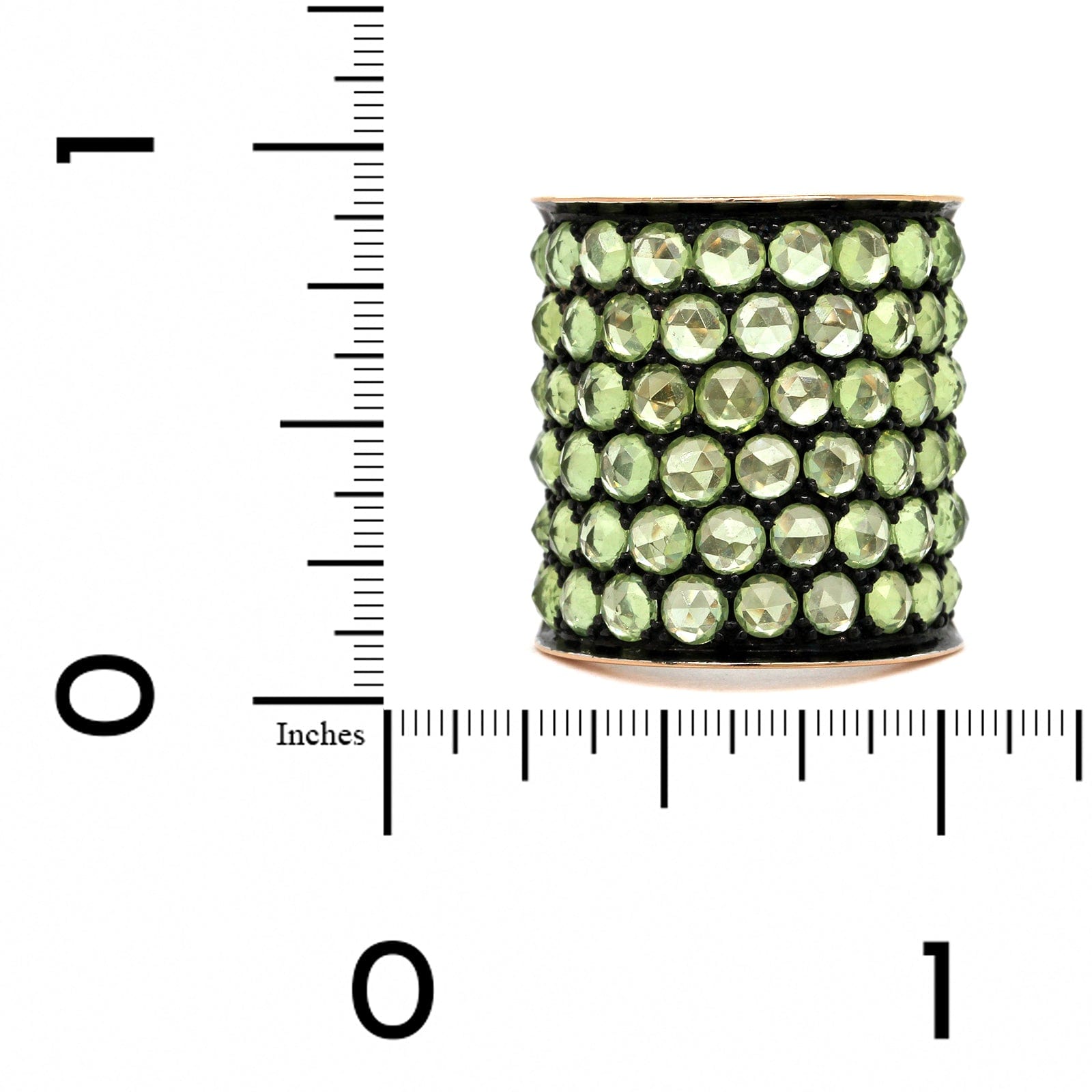 Etho Maria Sterling Silver and 18K Rose Gold Peridot Ring