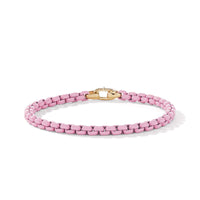 DY Bel Aire Chain Bracelet in Blush with 14K Yellow Gold Accent Long's Jewelers