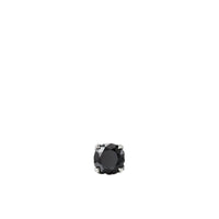 Stud Earring with Black Diamonds