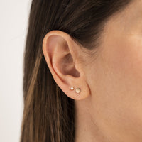 Zoe Chicco 14K Yellow Gold Smiley Face Stud Earring