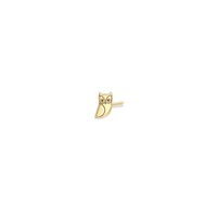 14K Yellow Gold Owl Stud Earring, 14k yellow gold, Long's Jewelers