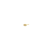 14K Yellow Gold Diamond Evil Eye Stud Earring, 14k yellow gold, Long's Jewelers
