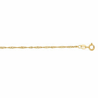 14K Yellow Gold Singapore Chain