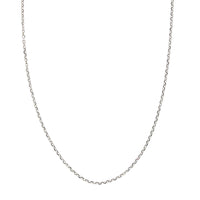 14K White Gold Cable Chain Necklace
