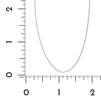 14K White Gold Cable Chain Necklace