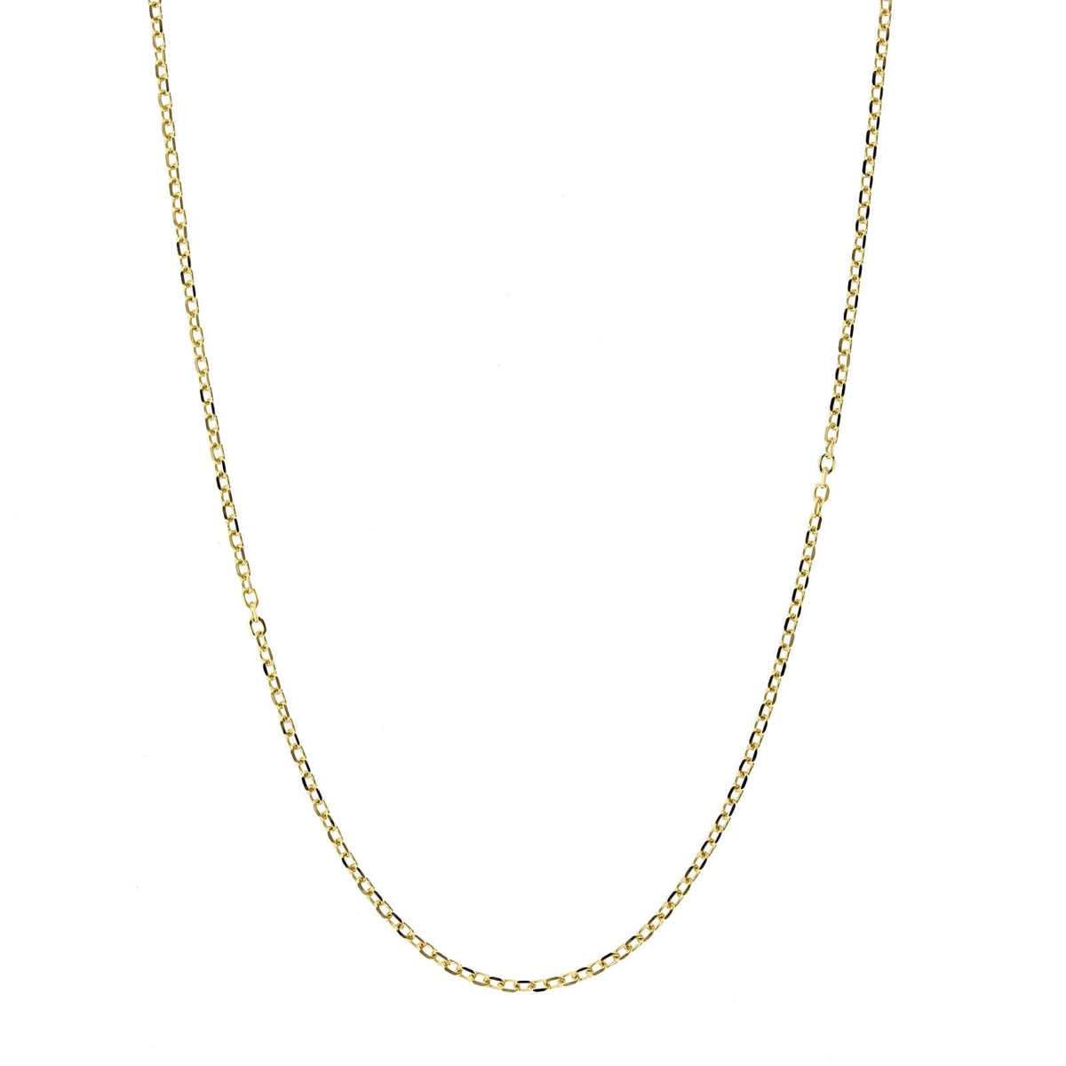 14K Yellow Gold Cable Link Chain