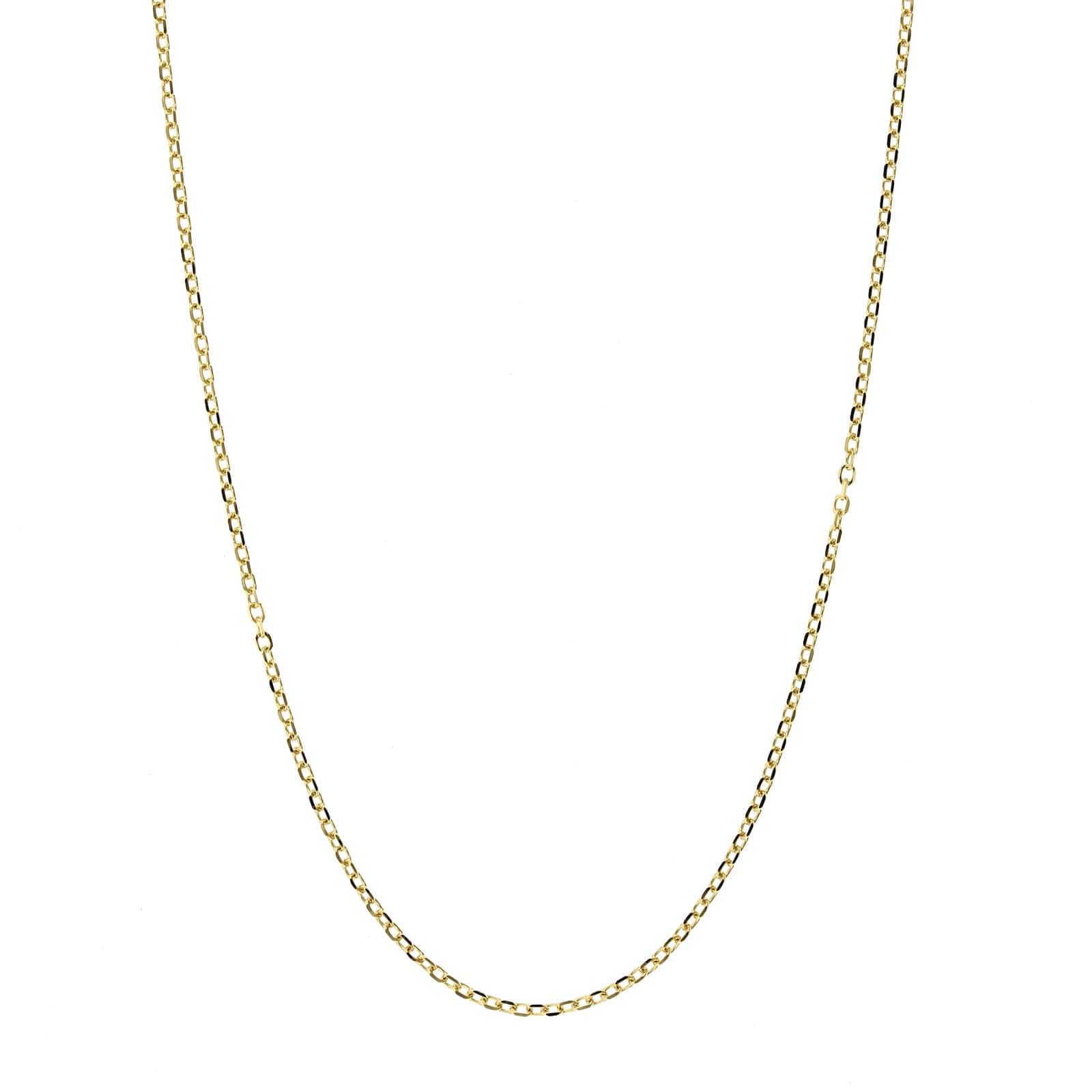 14K Yellow Gold Cable Link Chain