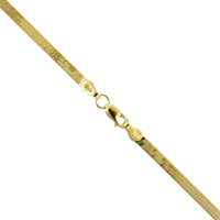 14K Yellow Gold Herringbone Necklace