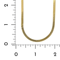 14K Yellow Gold Herringbone Necklace
