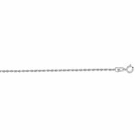 14K White Gold Rope Chain