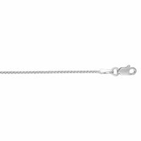 14K White Gold Wheat Chain