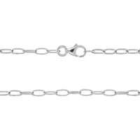 Sterling Silver Paperclip Chain Necklace