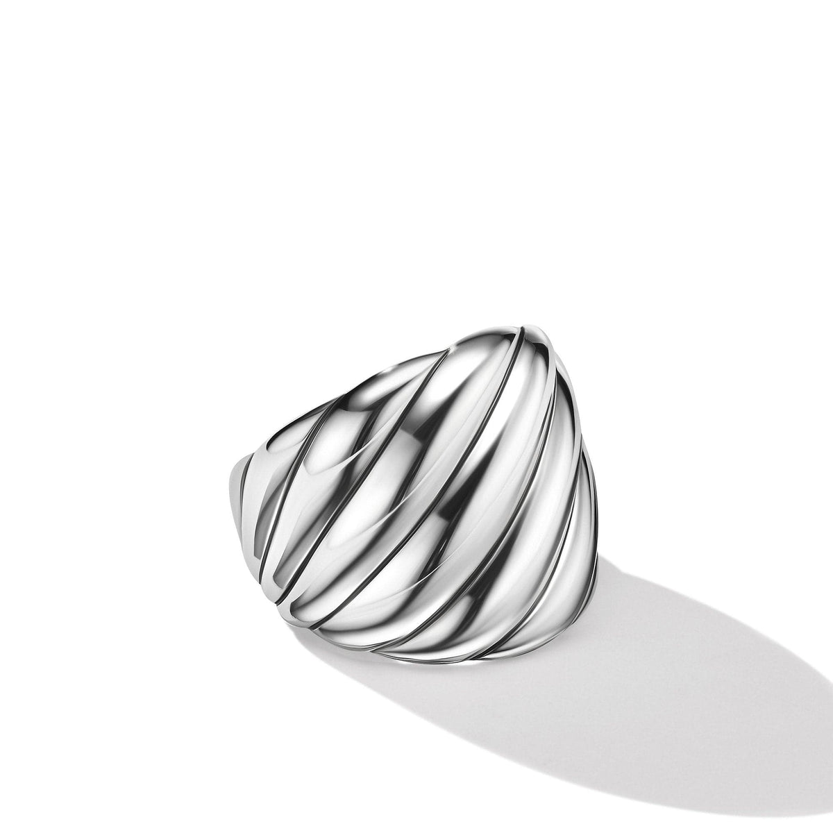 Sculpted Cable Ring, Sterling Silver, Long's Jewelers