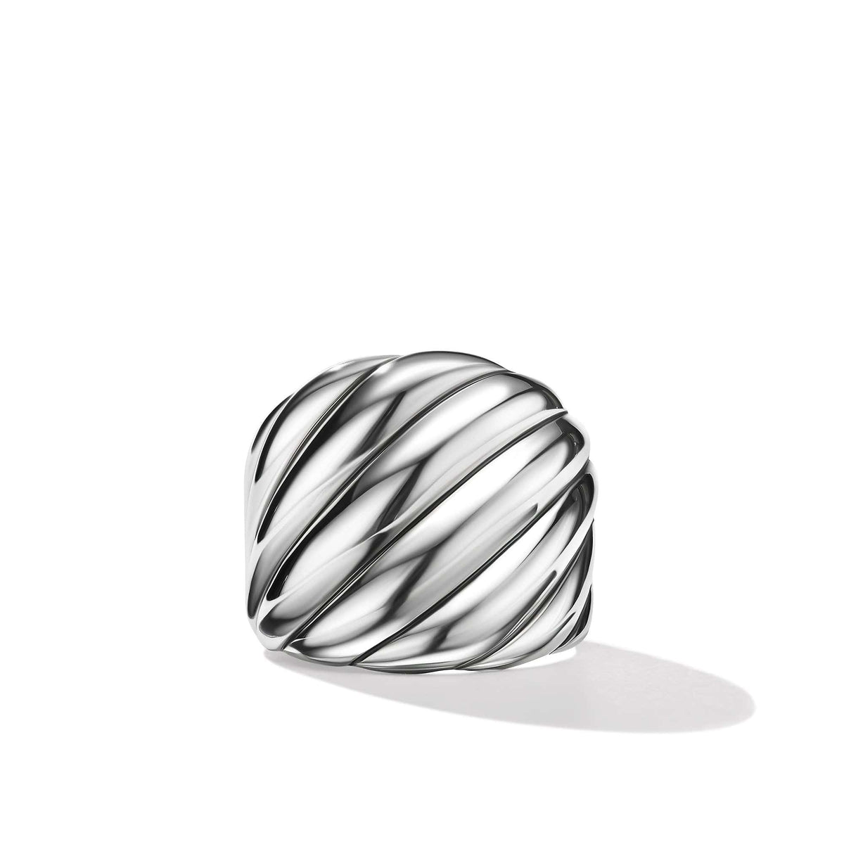 Sculpted Cable Ring, Sterling Silver, Long's Jewelers