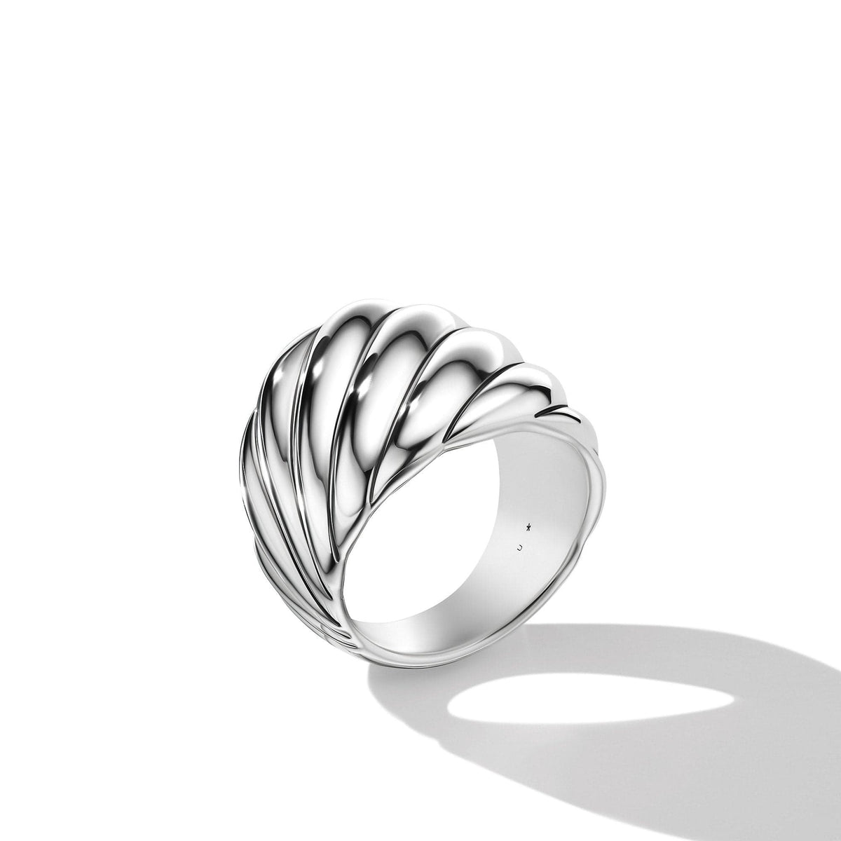 Sculpted Cable Ring, Sterling Silver, Long's Jewelers
