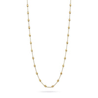 Siviglia 18K Yellow Gold Small Bead Long Necklace