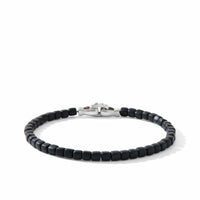 Spiritual Beads Cushion Bracelet with Black Onyx, Sterling Silver, Long's Jewelers