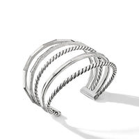 Stax Narrow Cuff Bracelet with Diamonds
