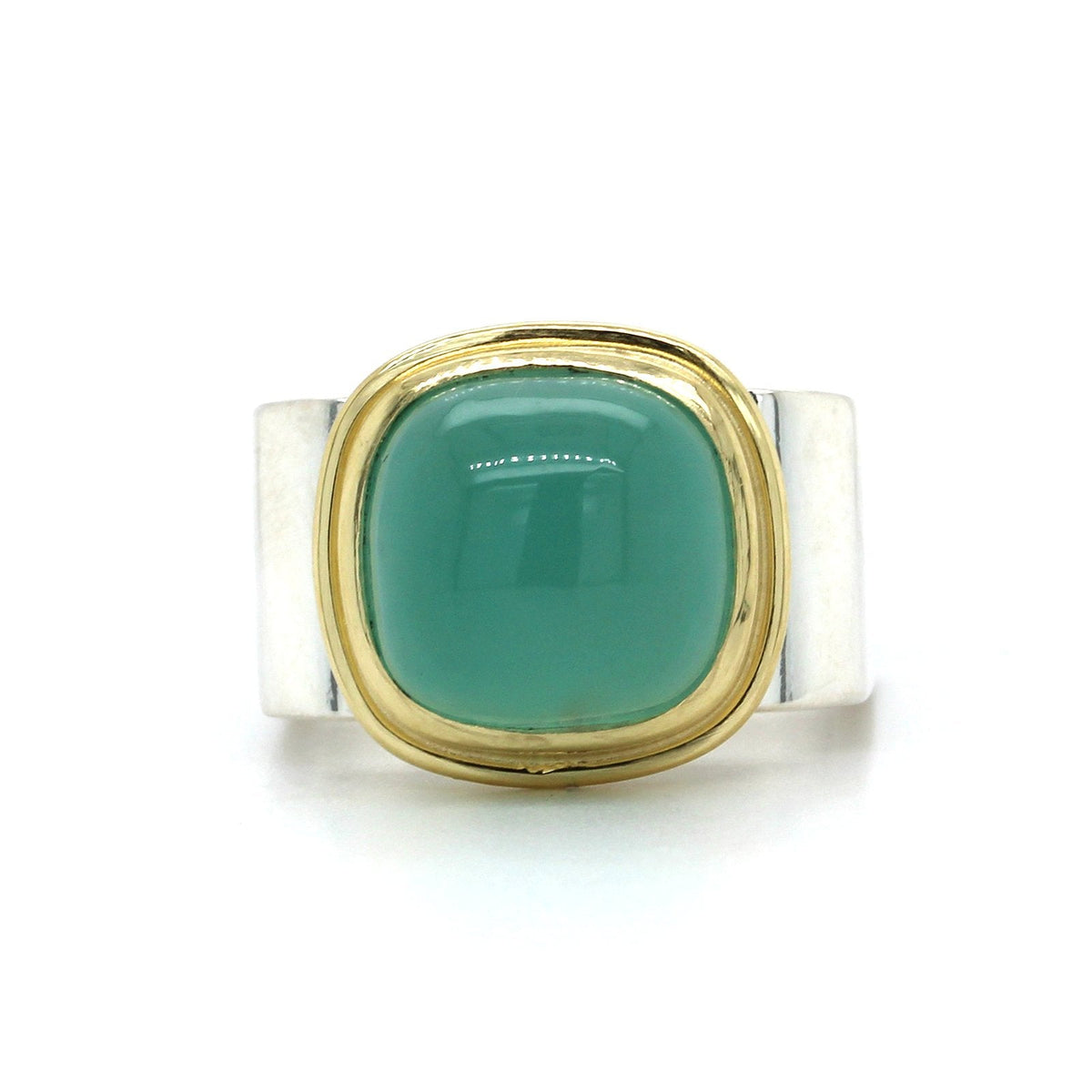 Sterling Silver Cushion Chalcedony Square Ring, Sterling Silver, Long's Jewelers