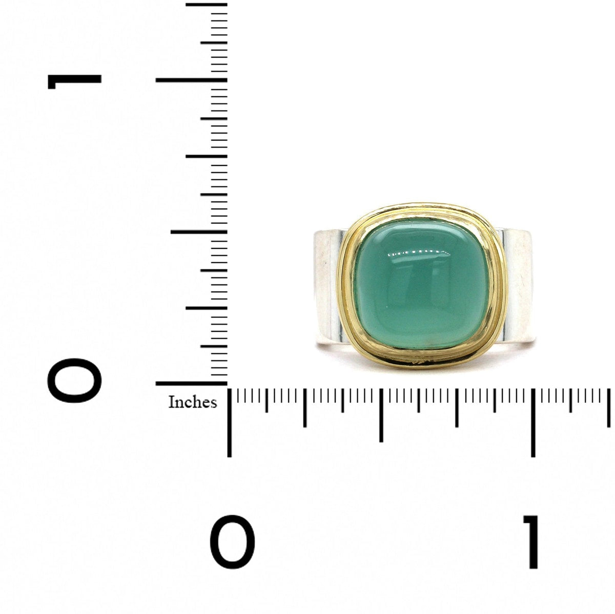 Sterling Silver Cushion Chalcedony Square Ring, Sterling Silver, Long's Jewelers