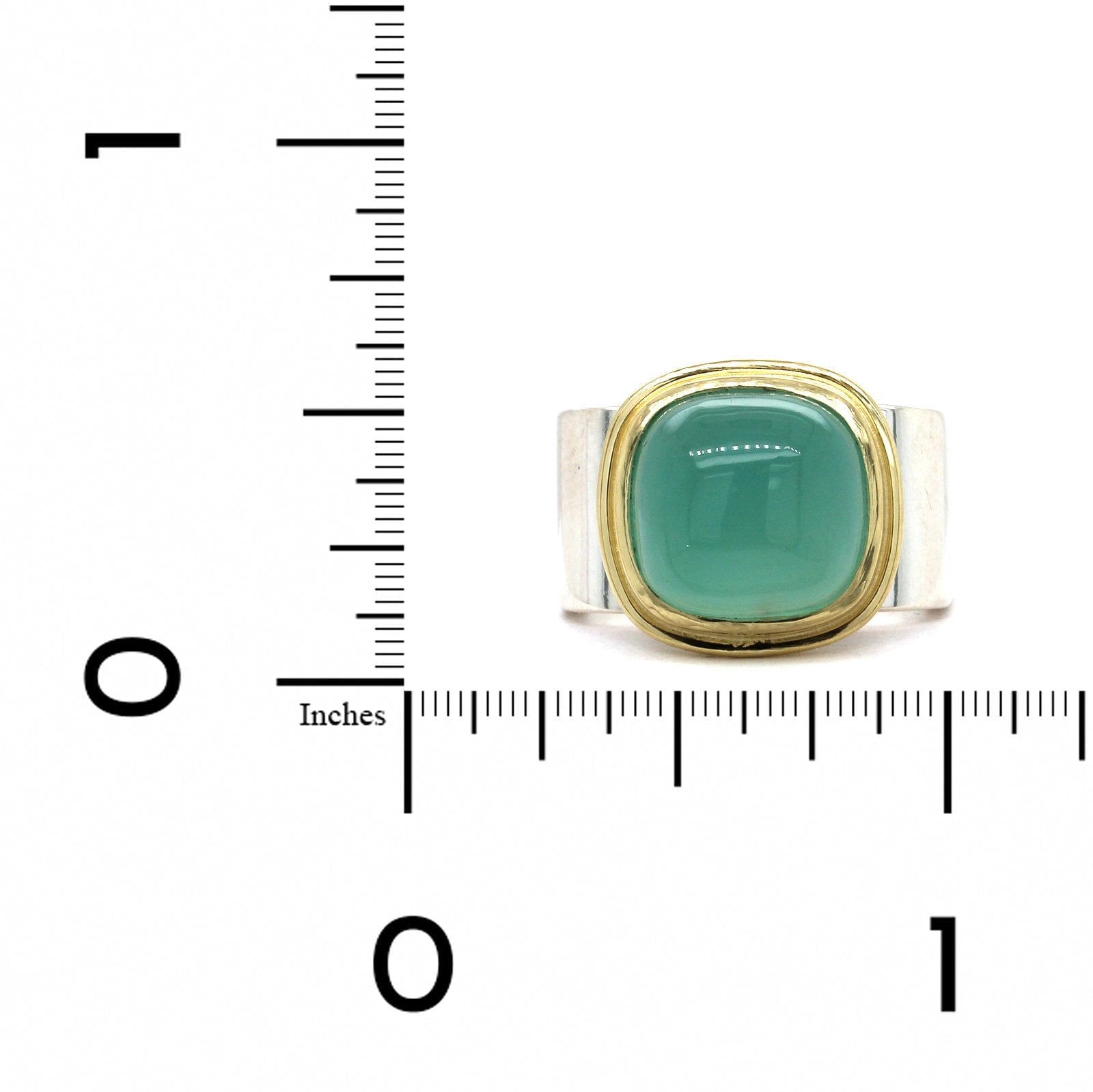 Sterling Silver Cushion Chalcedony Square Ring, Sterling Silver, Long's Jewelers