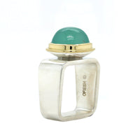 Sterling Silver Cushion Chalcedony Square Ring, Sterling Silver, Long's Jewelers
