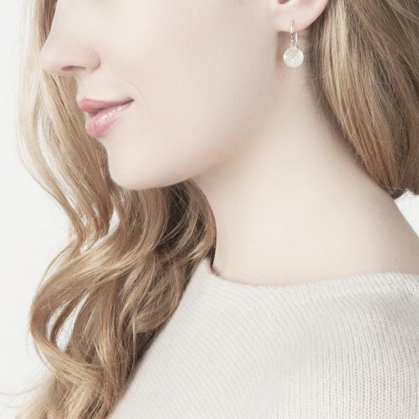 Adel Chefridi Sterling Silver Diamond Dangle Earrings