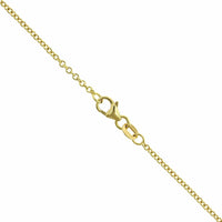 18K Yellow Gold Rubellite Diamond Halo Pendant