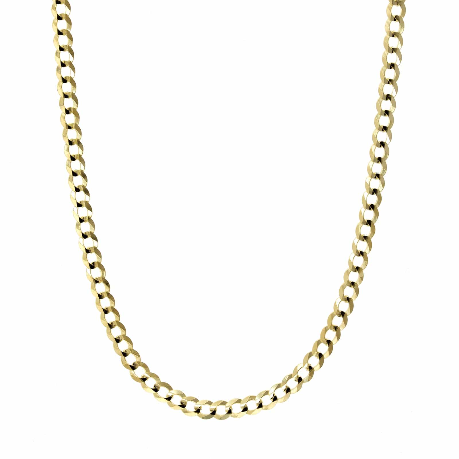 14K Yellow Gold Curb Chain