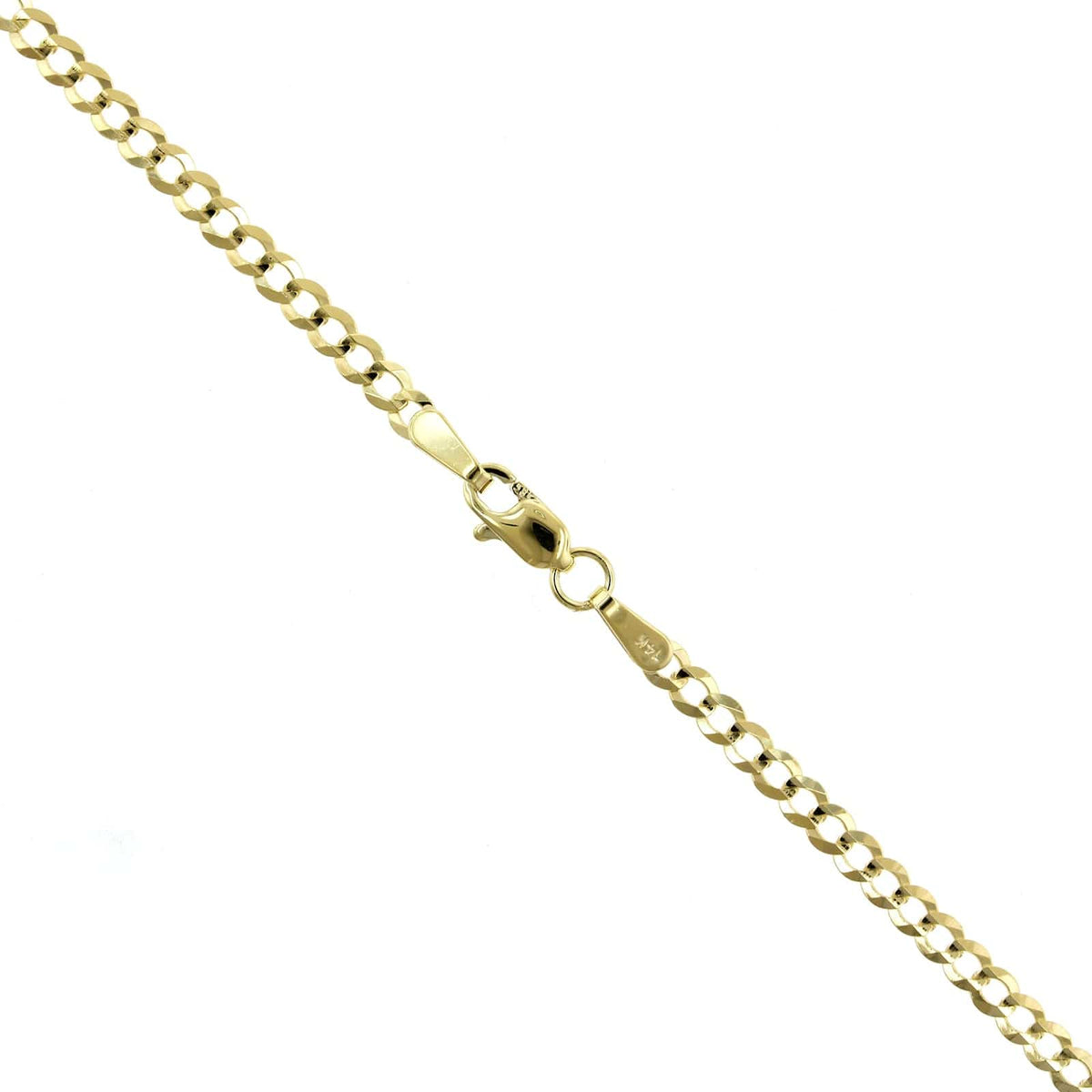 14K Yellow Gold Curb Chain