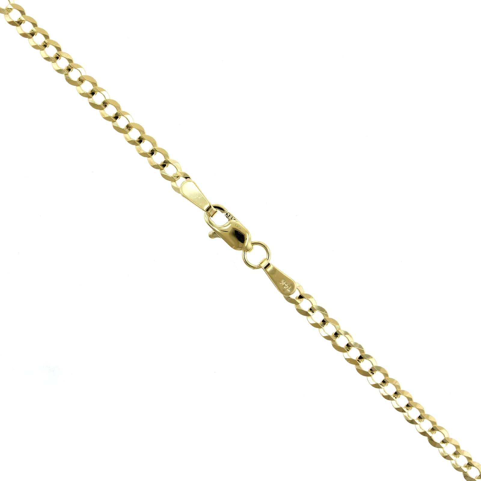 14K Yellow Gold Curb Chain