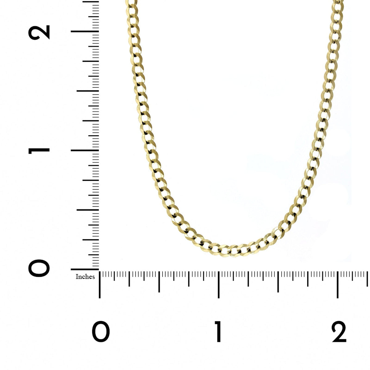 14K Yellow Gold Curb Chain