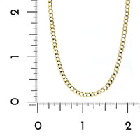 14K Yellow Gold Curb Chain