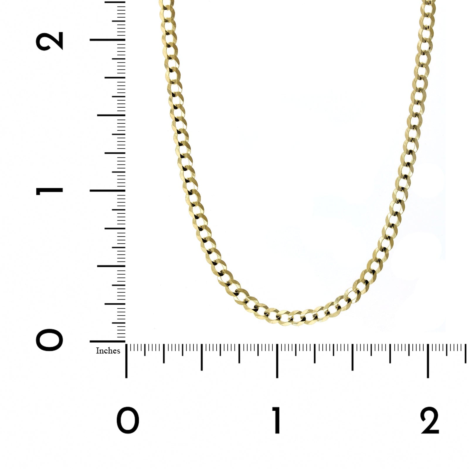 14K Yellow Gold Curb Chain