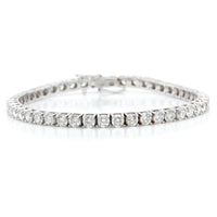 18K White Gold Diamond Tennis Bracelet