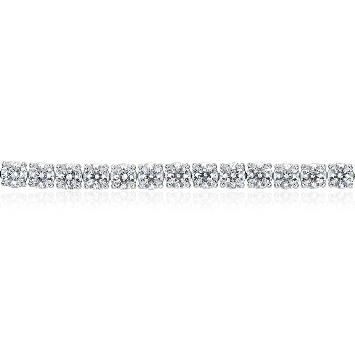 18K White Gold Diamond Tennis Bracelet