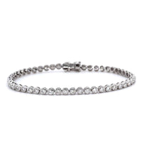 14K White Gold Diamond Tennis Bracelet