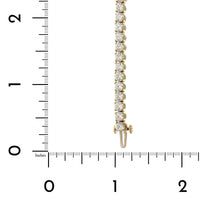 18K Yellow Gold 4 Prong Diamond Tennis Bracelet, 18k yellow gold, Long's Jewelers