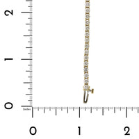 18K Yellow Gold 4 Prong Diamond Tennis Bracelet