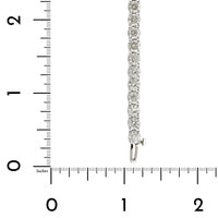 18K White Gold 4 Prong Diamond Tennis Bracelet, Longs Jewelers