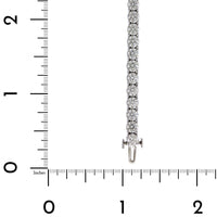 18K White Gold 4 Prong Diamond Tennis Bracelet