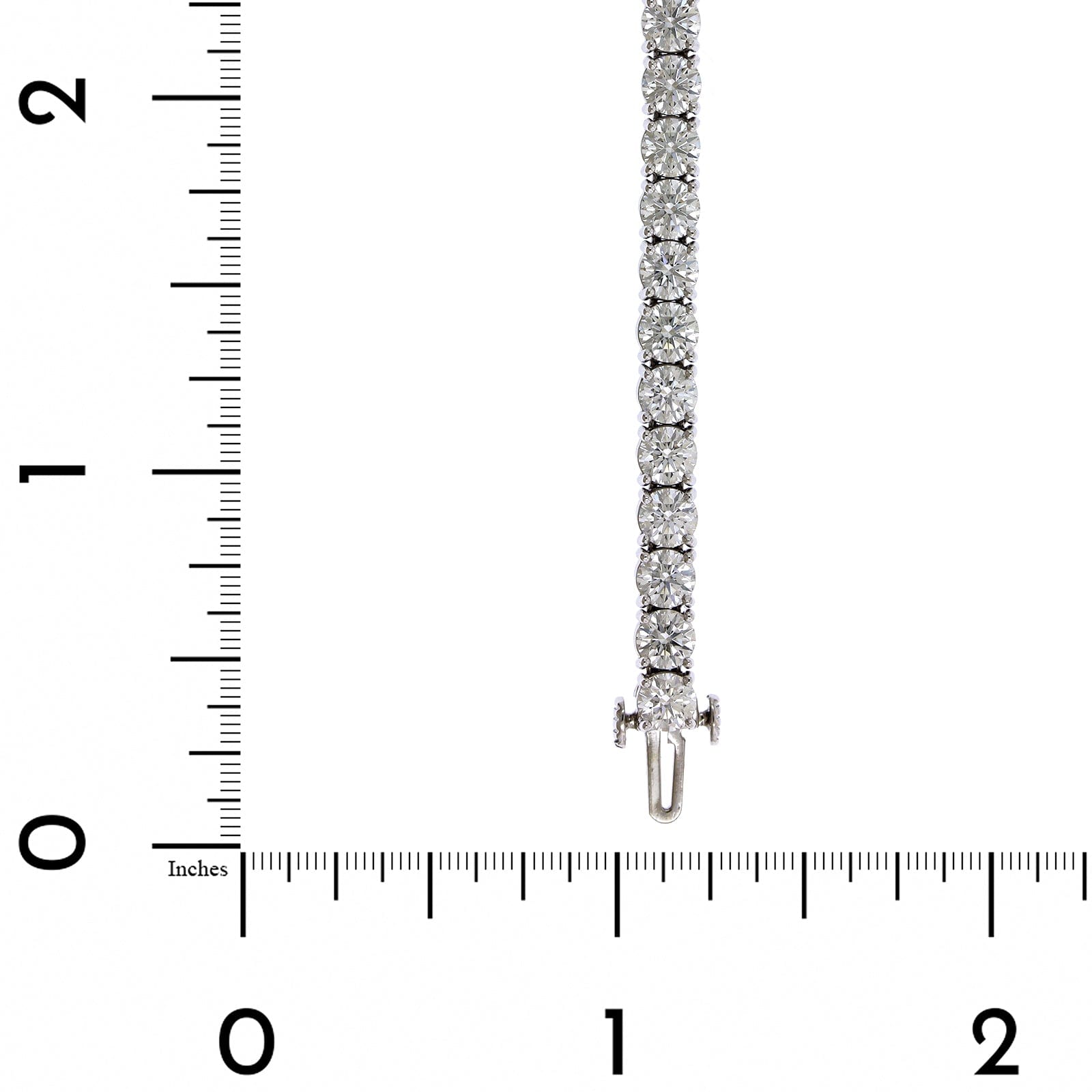 18K White Gold 4 Prong Diamond Tennis Bracelet