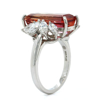 Oscar Heyman Platinum Bi-Color Topaz Diamond Ring