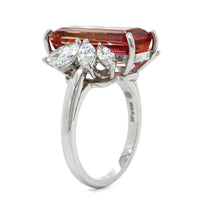 Platinum Bi-Color Topaz Diamond Ring
