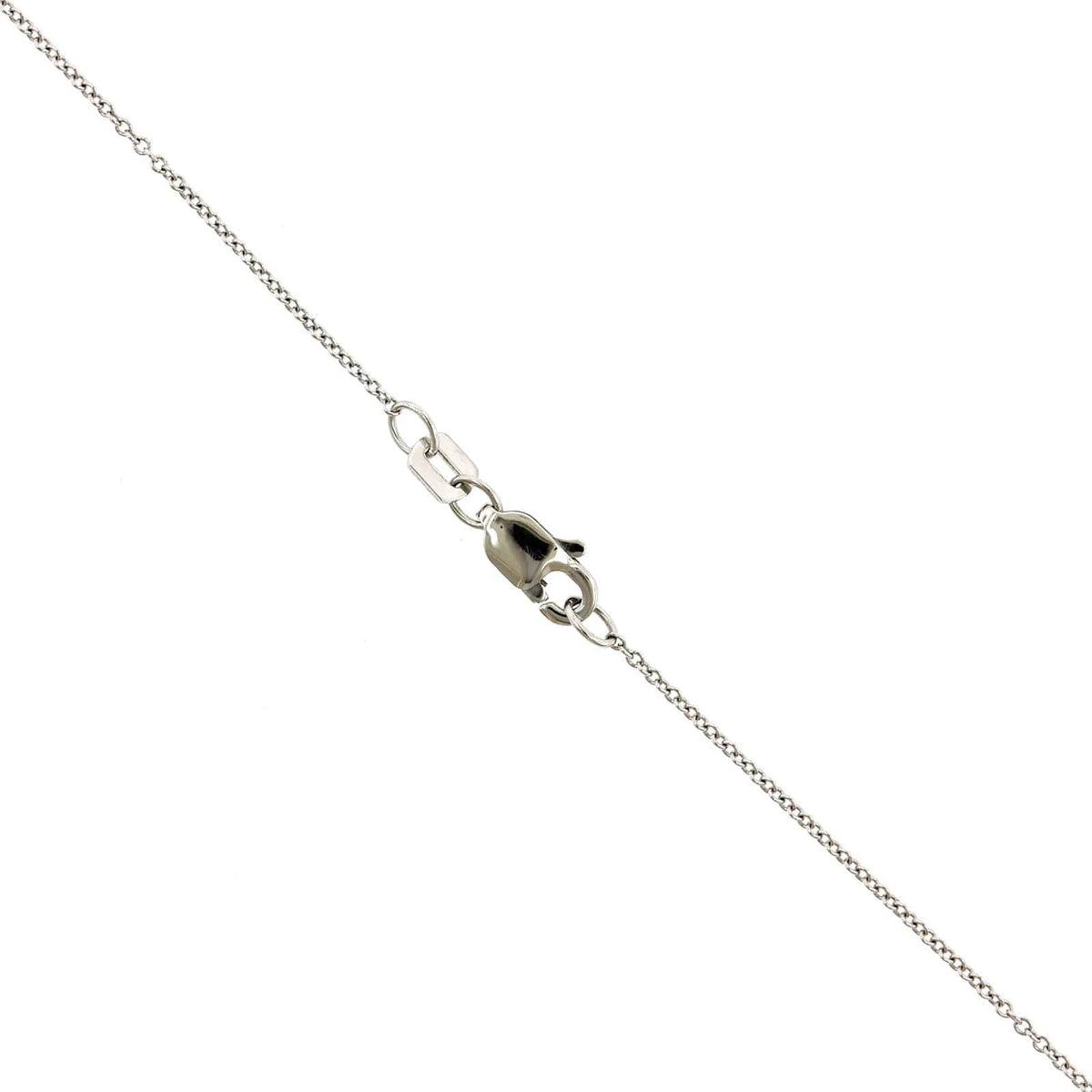 18K White Gold Yellow Topaz with Diamond Pendant