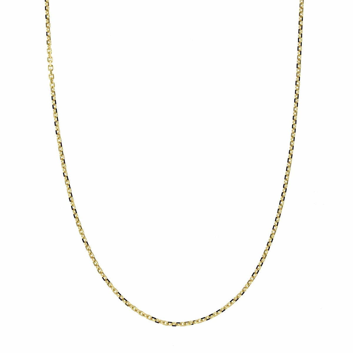 14K Yellow Gold Cable Link Chain