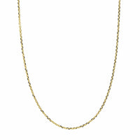 14K Yellow Gold Cable Link Chain