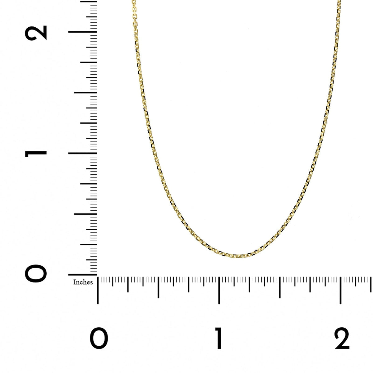 14K Yellow Gold Cable Link Chain